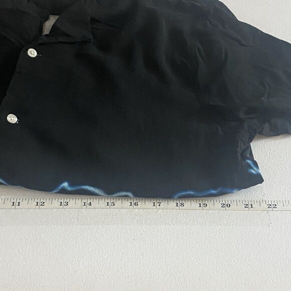 RIPPLE JUNCTION DEATH ROW RECORDS Mens Black Button Short Sleeve Short Size M - Picture 12 of 13